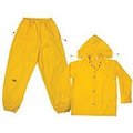 Clc Work Gear CLC R1022X Rain Suit, 2XL, 170T Polyester, Yellow, Detachable Collar R1022X